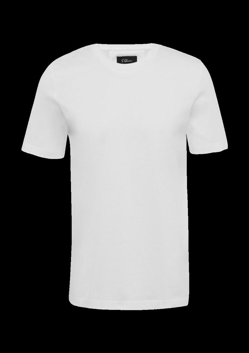 T-Shirt aus merzerisierter Baumwolle mit Logo-Detail