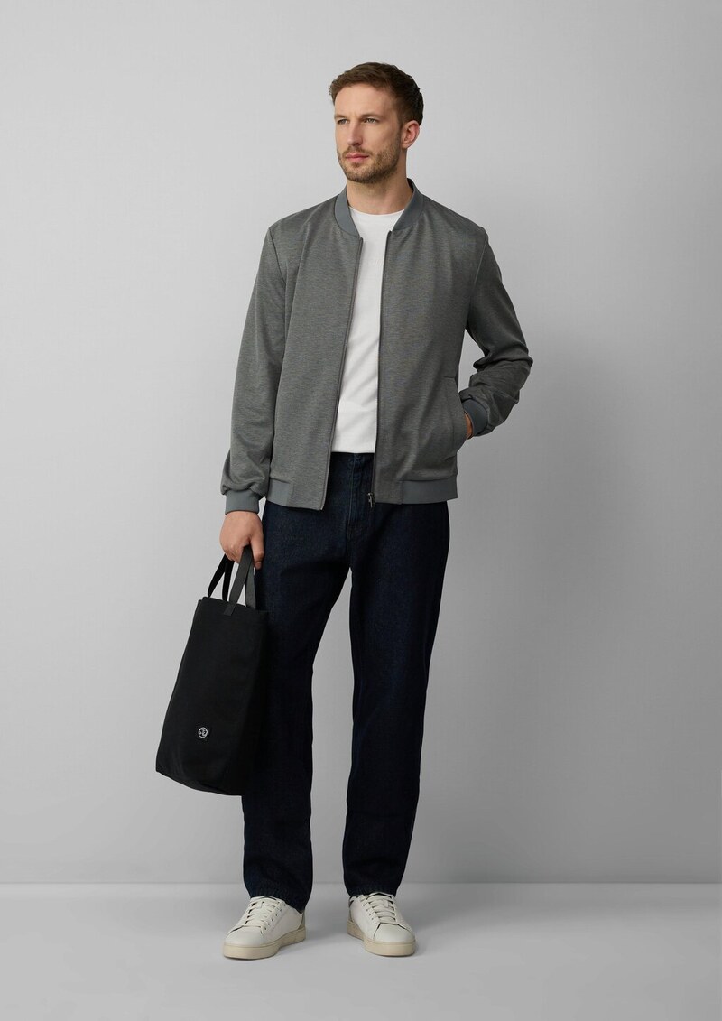 T-Shirt aus merzerisierter Baumwolle mit Logo-Detail