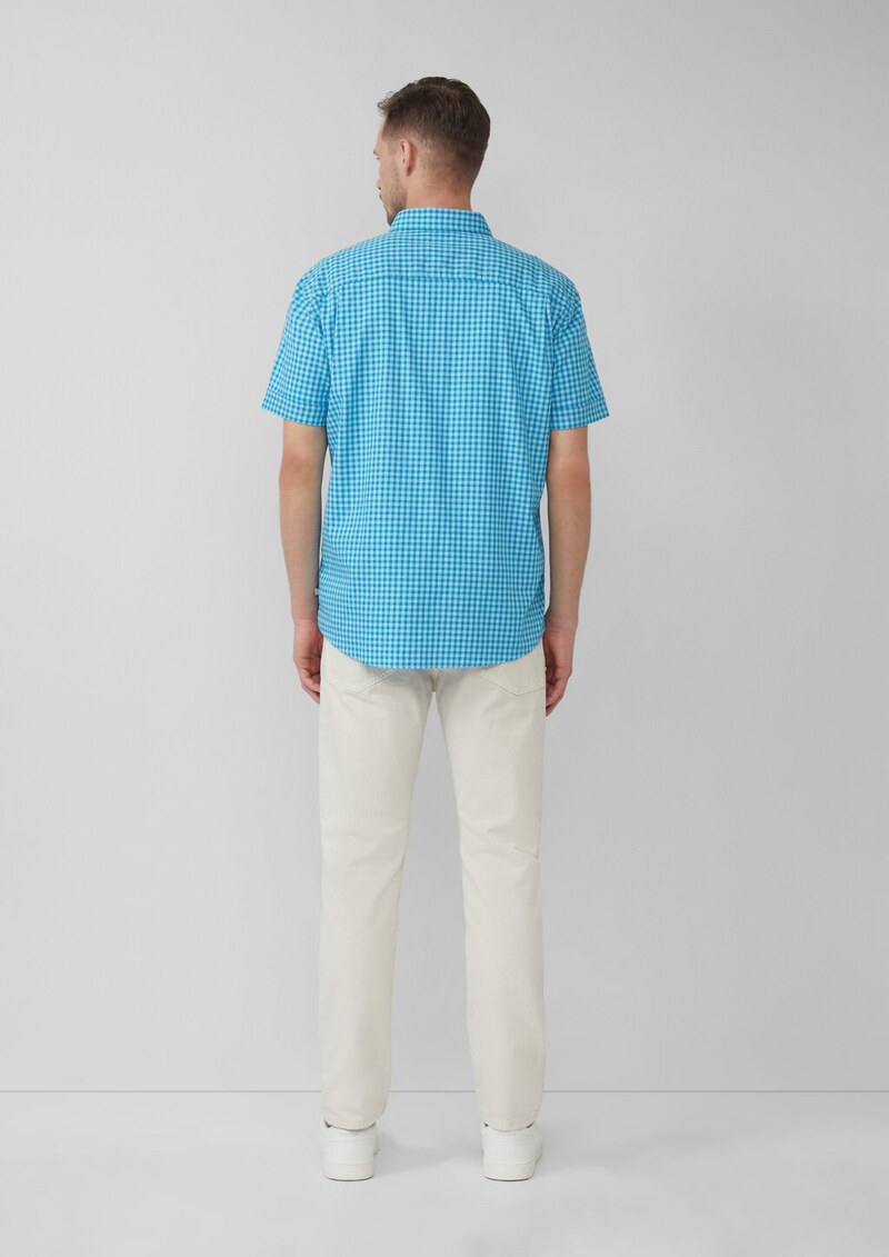 Regular Fit: Kariertes Hemd aus Baumwolle mit Button-Down-Kragen