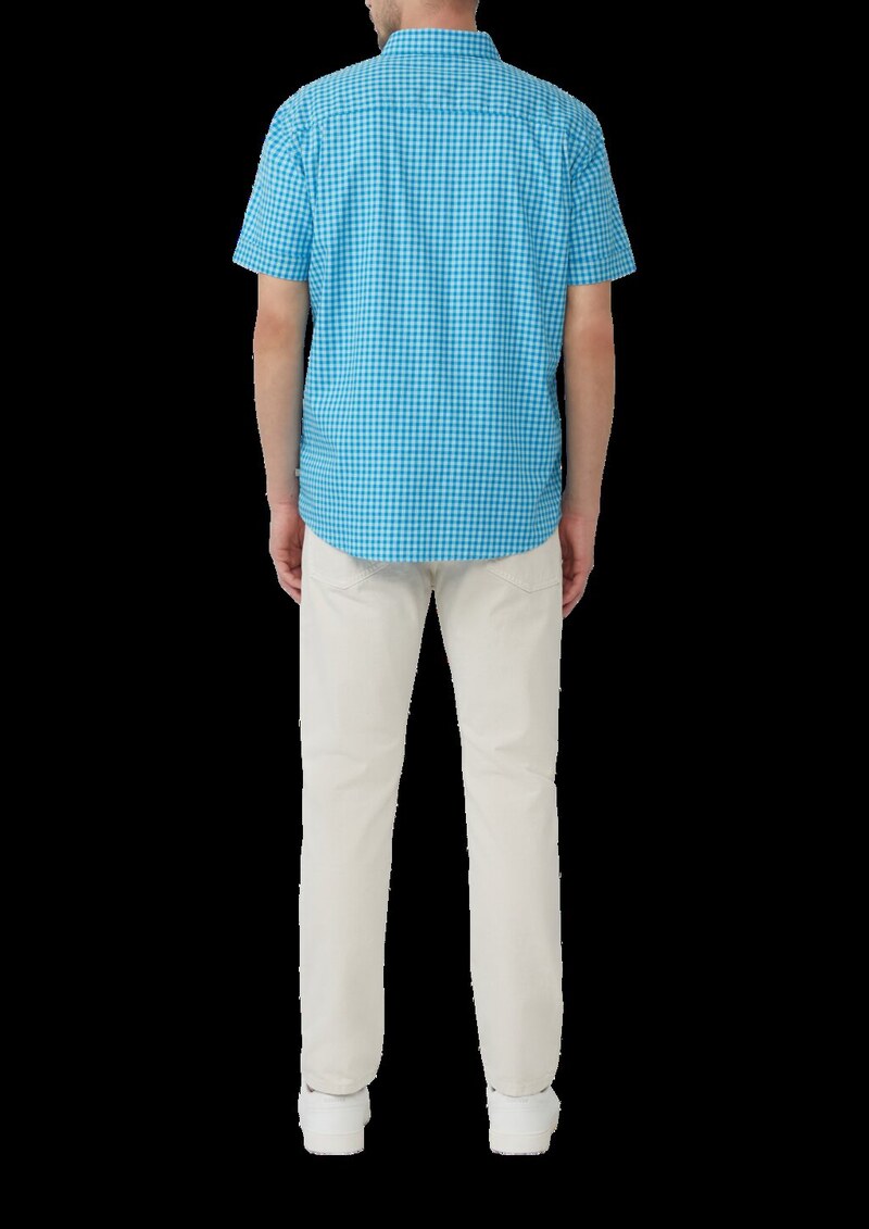 Regular Fit: Kariertes Hemd aus Baumwolle mit Button-Down-Kragen