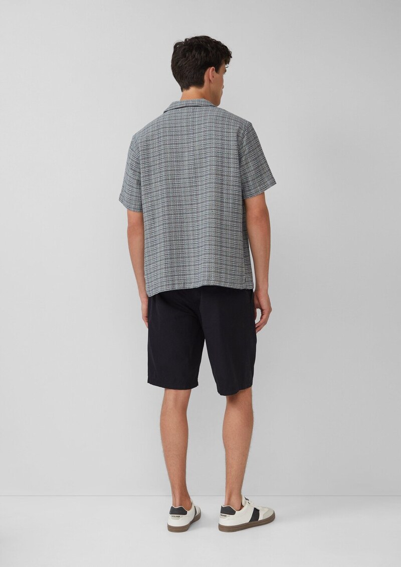 Lässiges Strukturhemd mit Reverskragen