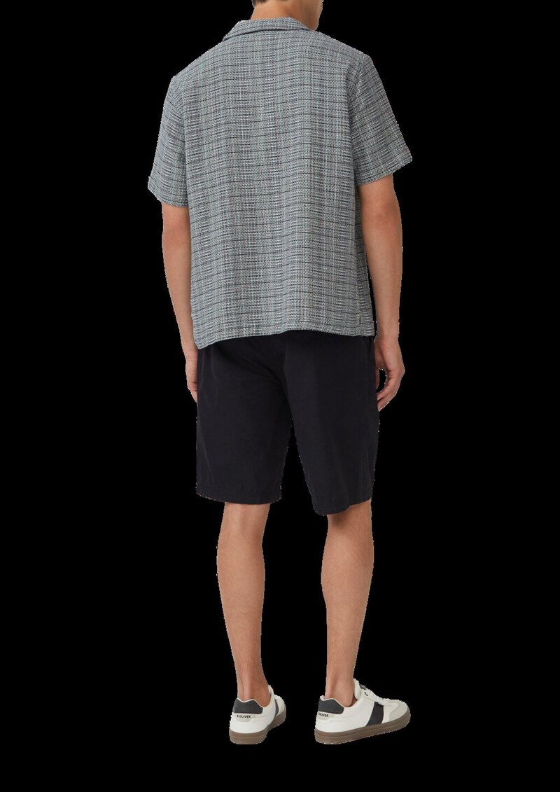 Lässiges Strukturhemd mit Reverskragen