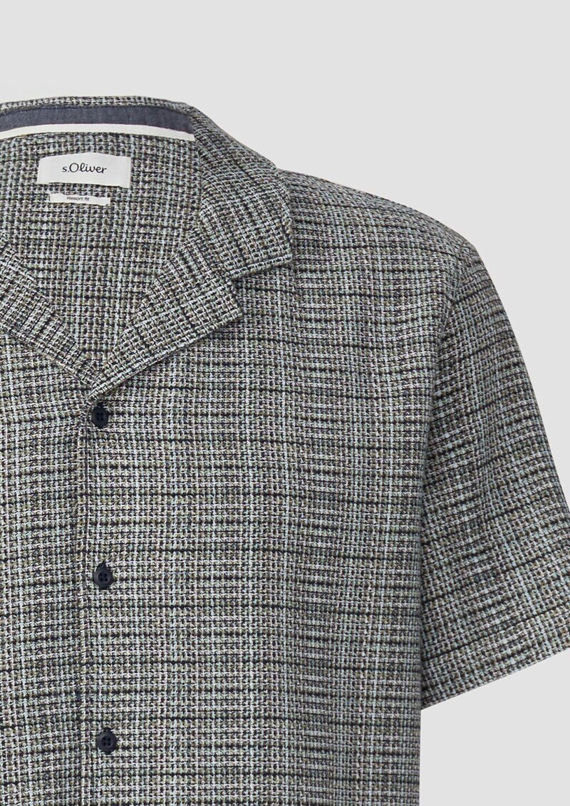 Lässiges Strukturhemd mit Reverskragen