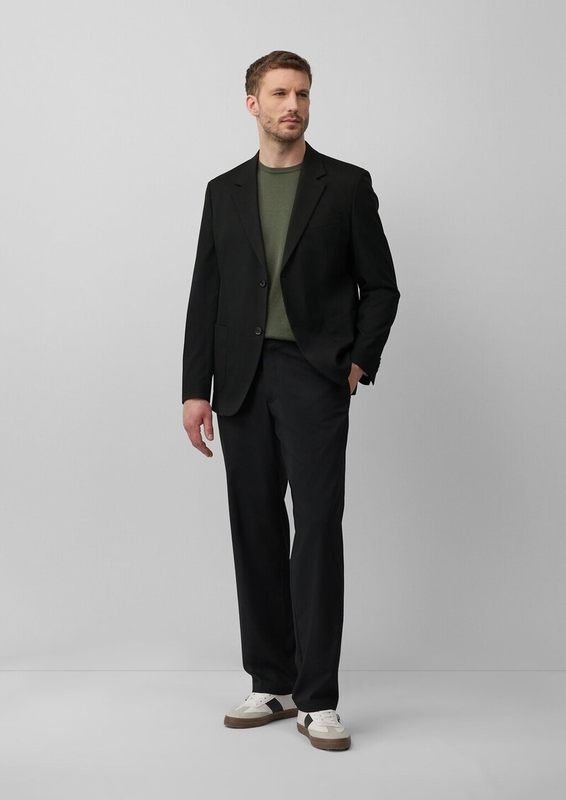 Gestricktes T-Shirt aus Baumwoll-Seidenmix