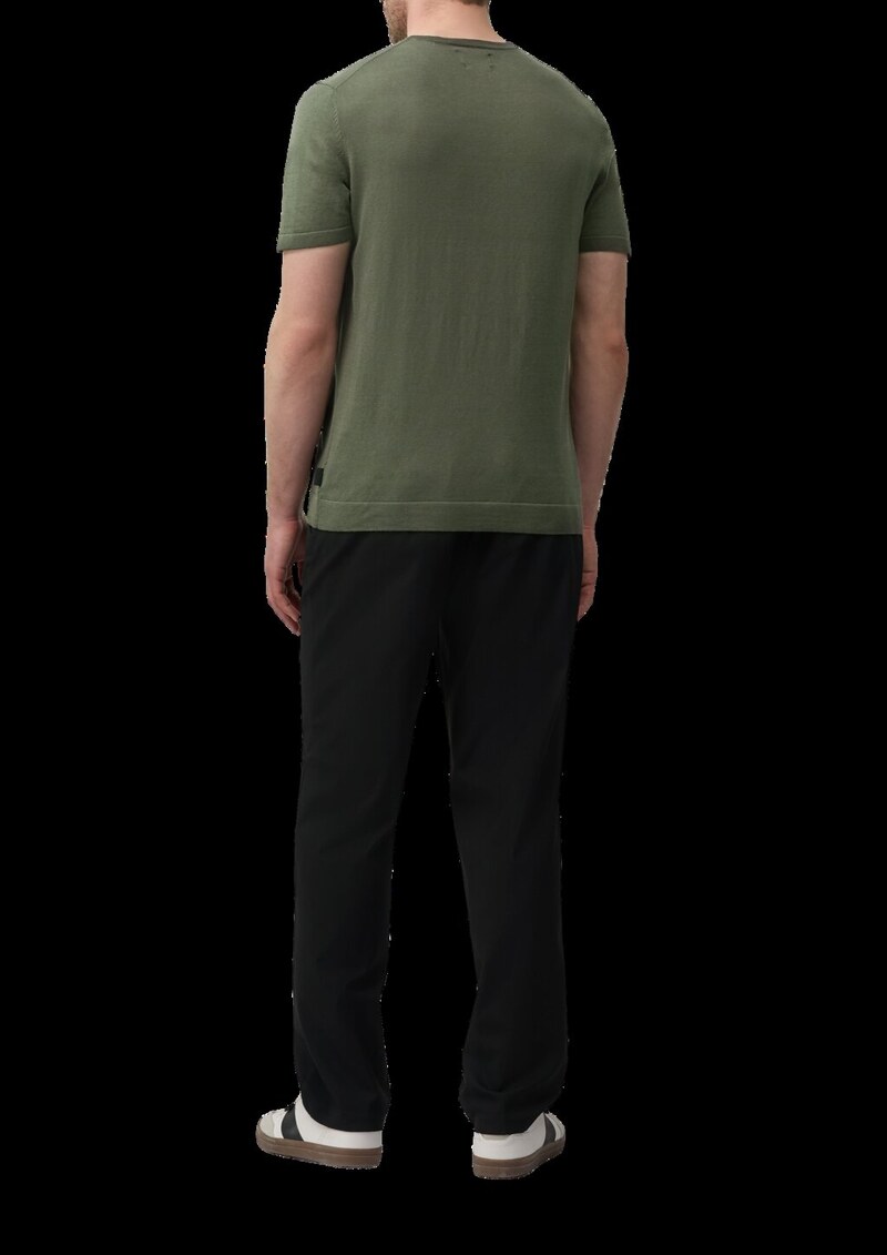 Gestricktes T-Shirt aus Baumwoll-Seidenmix