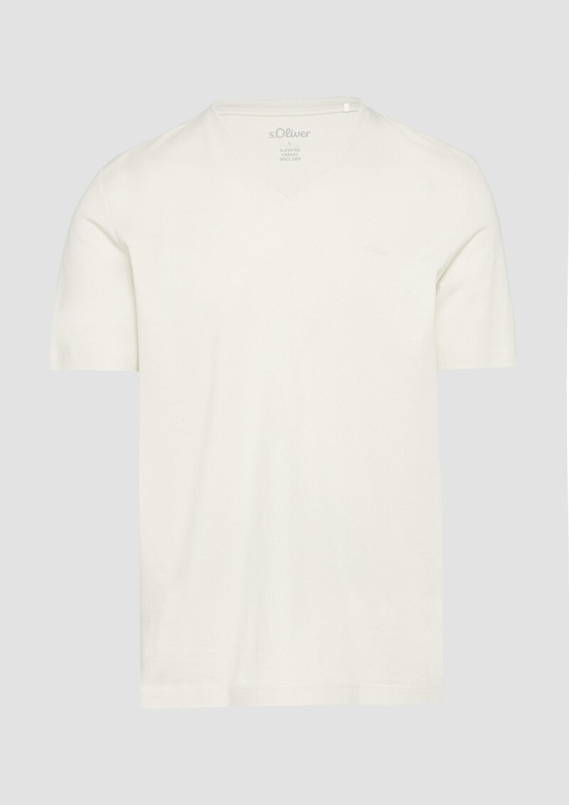 Baumwoll-T-Shirt mit Logo-Print