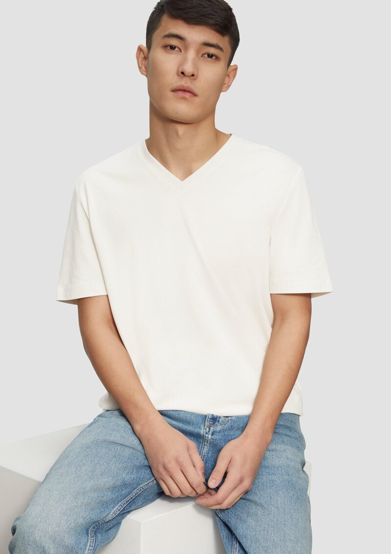 Baumwoll-T-Shirt mit Logo-Print