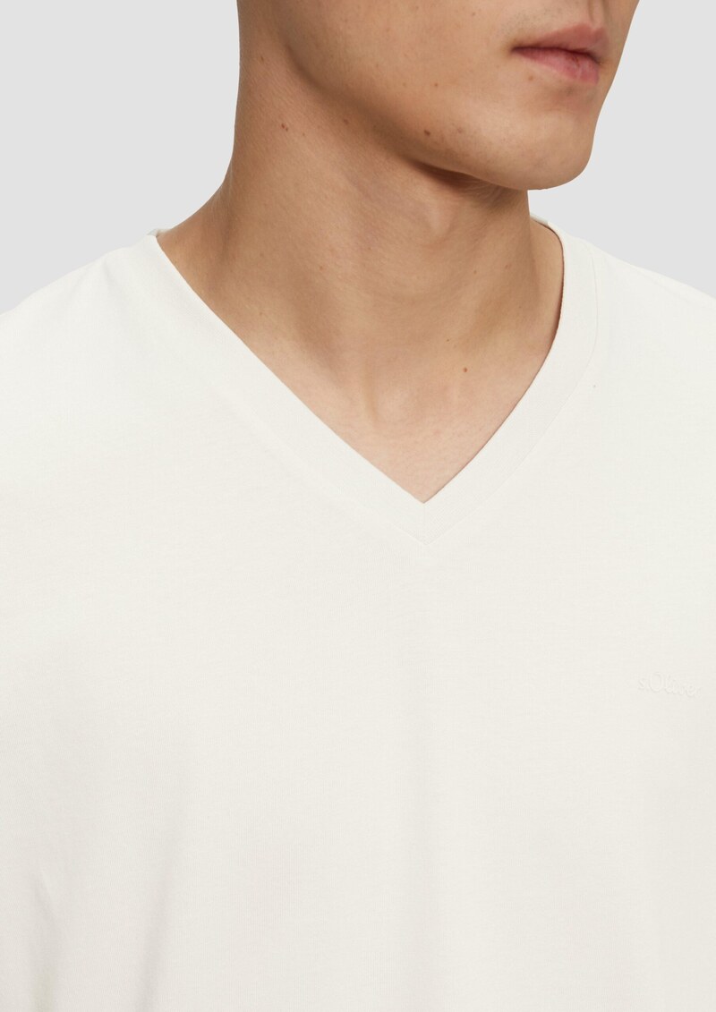 Baumwoll-T-Shirt mit Logo-Print