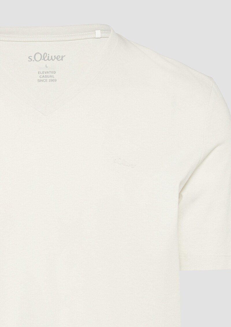 Baumwoll-T-Shirt mit Logo-Print