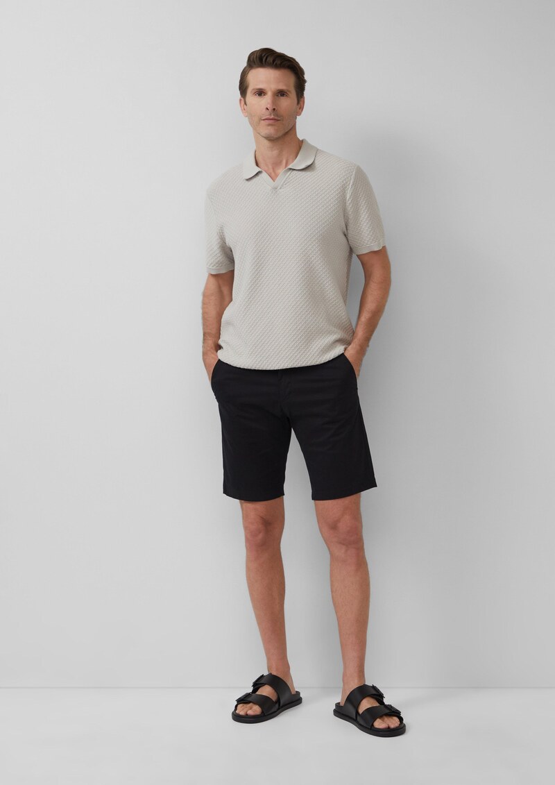 Chino-Shorts aus feinem Baumwollstretch