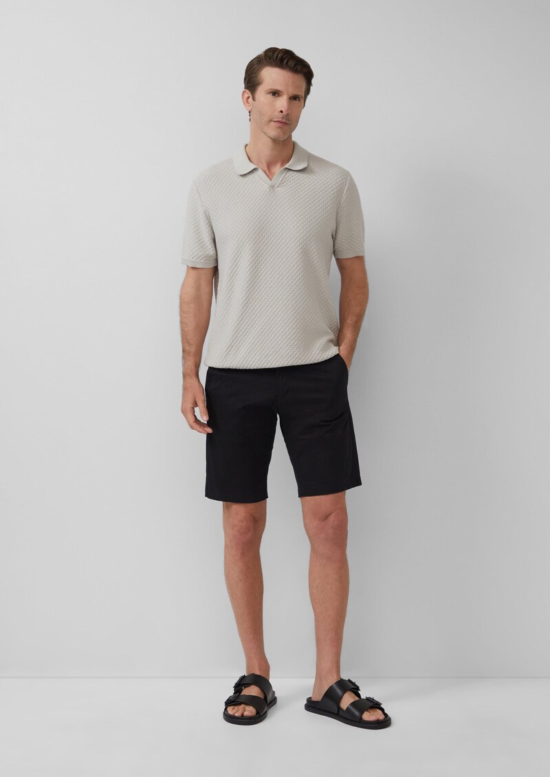 Chino-Shorts aus feinem Baumwollstretch