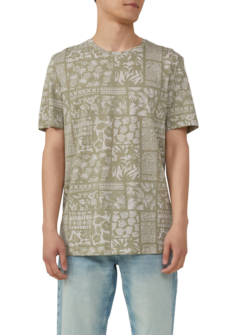 Baumwoll-T-Shirt mit All-over-Print