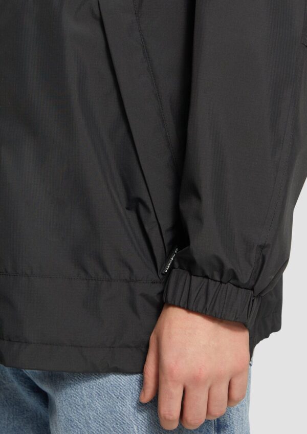 Windbreaker-Jacke mit Kapuze und Rückenprint