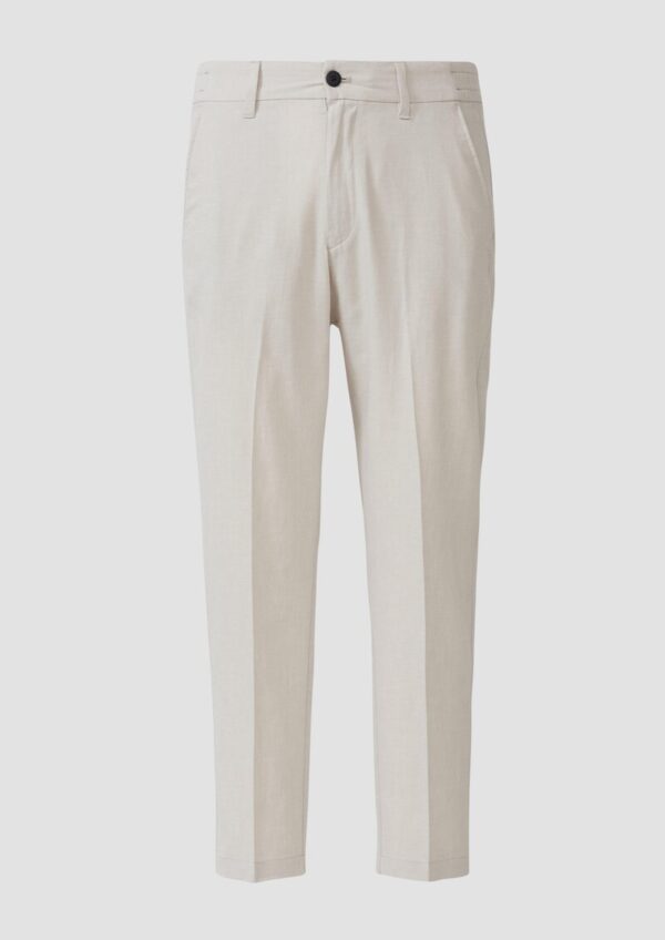 Chino aus Leinenmix im Relaxed Fit