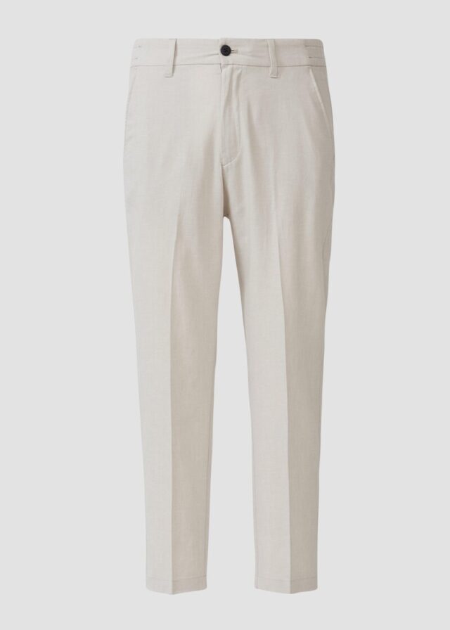 Chino aus Leinenmix im Relaxed Fit