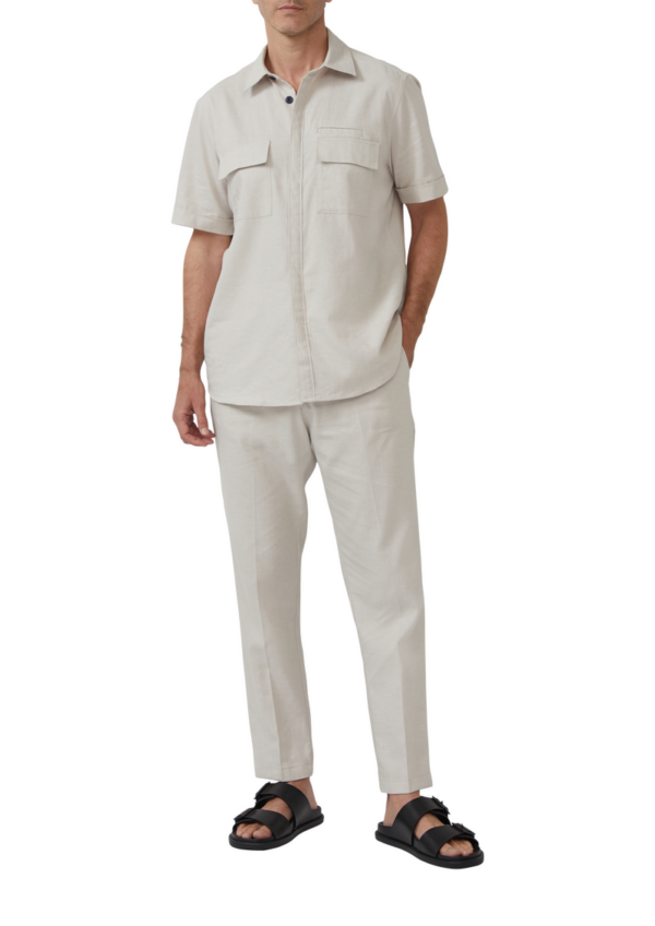 Chino aus Leinenmix im Relaxed Fit