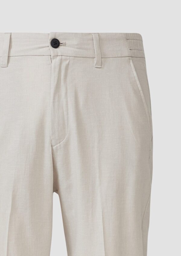 Chino aus Leinenmix im Relaxed Fit