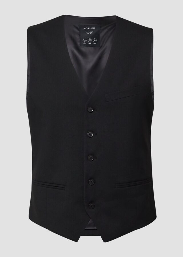 s.O PURE: Anzugweste im Slim Fit