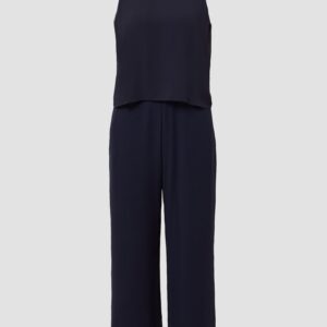 Ärmelloser Jumpsuit mit Chiffon-Layer