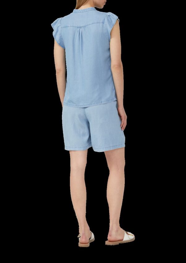 Lyocell-Bluse mit Flügelärmeln