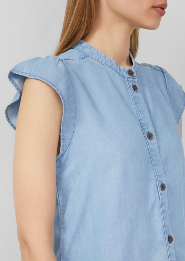 Lyocell-Bluse mit Flügelärmeln