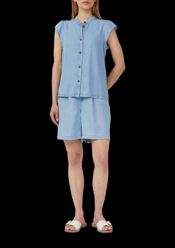 Lyocell-Bluse mit Flügelärmeln