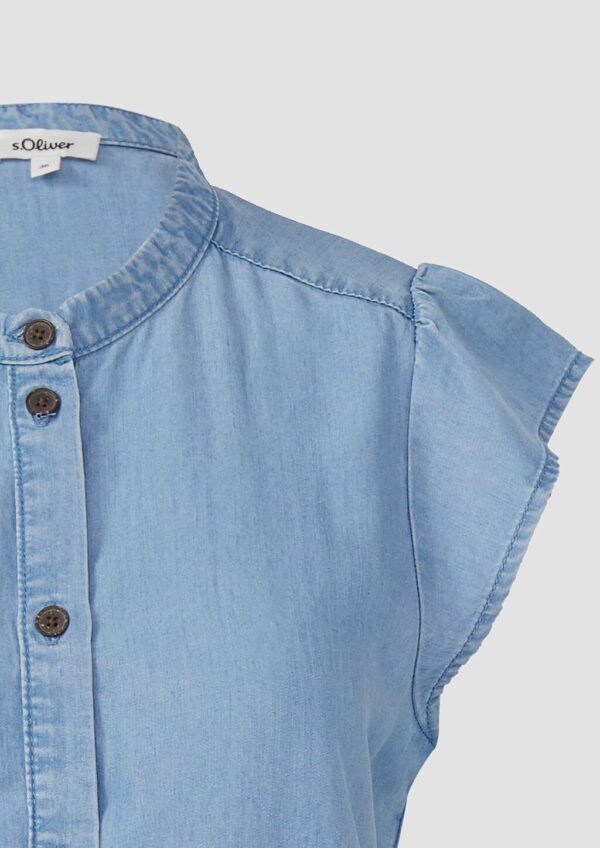 Lyocell-Bluse mit Flügelärmeln