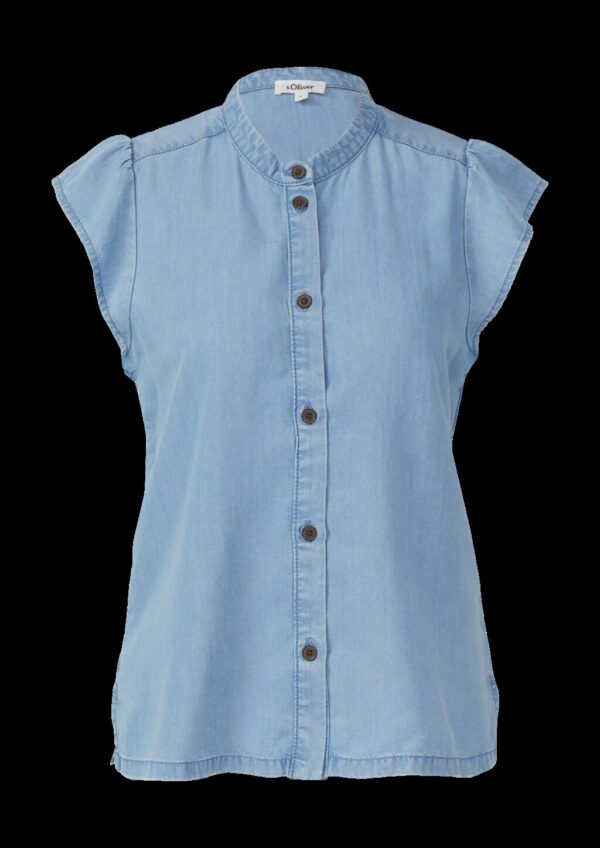 Lyocell-Bluse mit Flügelärmeln