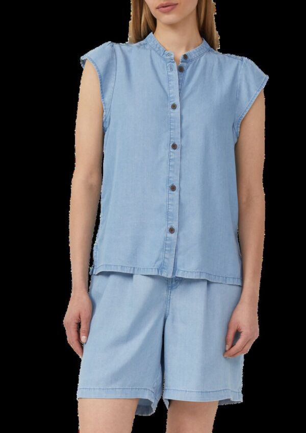 Lyocell-Bluse mit Flügelärmeln