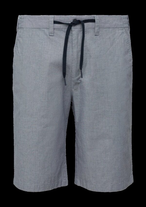 Chino-Shorts aus Baumwollstretch in melierter Optik