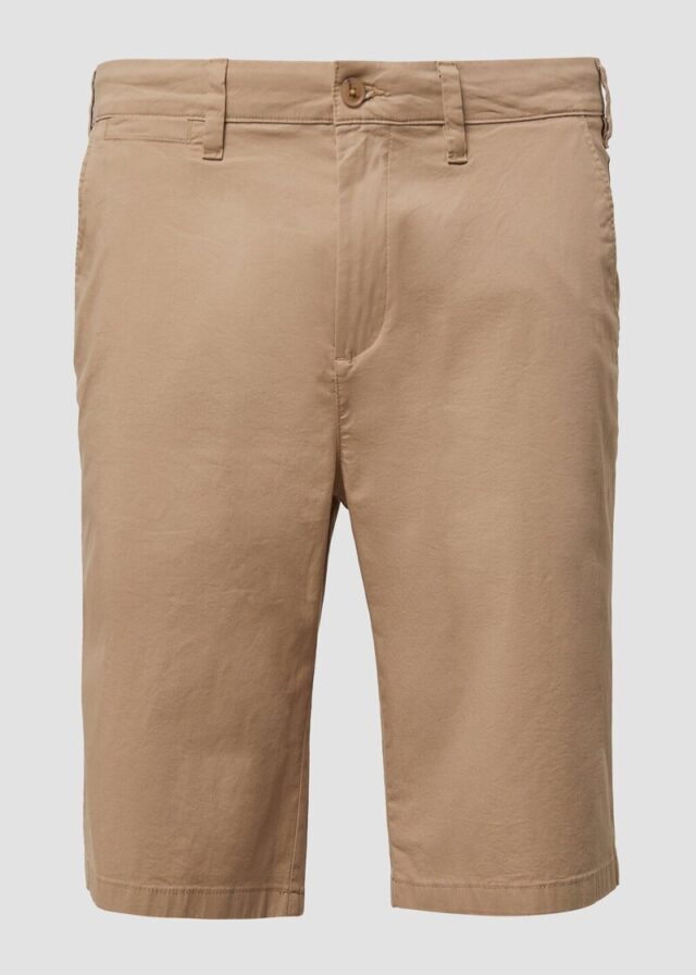 Shorts aus Baumwollstretch mit Waschung