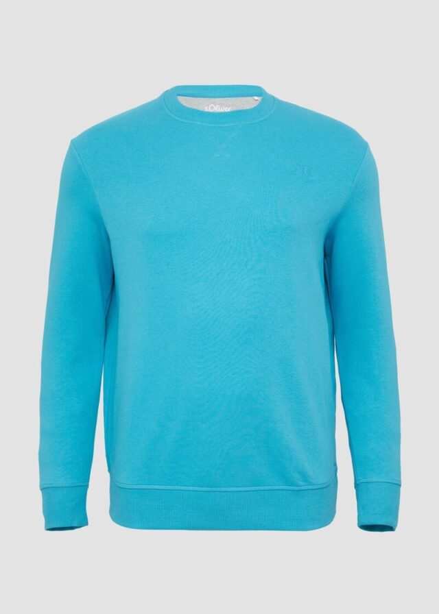 Sweatshirt mit Label-Stickerei