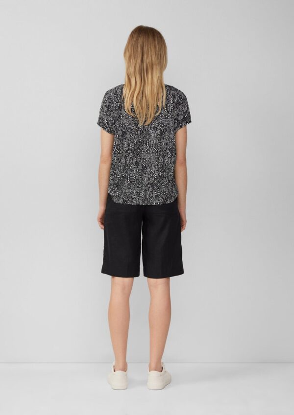 Plissiertes T-Shirt im Relaxed Fit