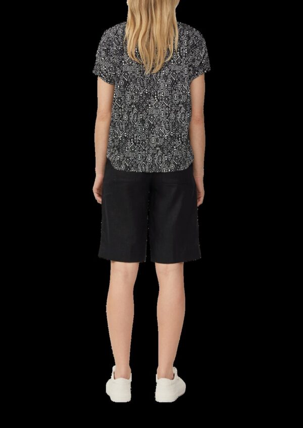 Plissiertes T-Shirt im Relaxed Fit