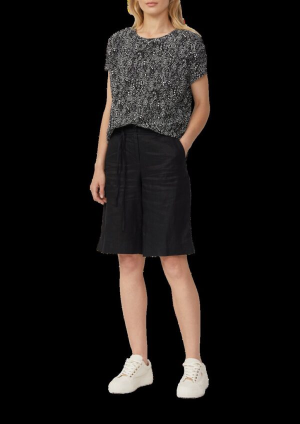 Plissiertes T-Shirt im Relaxed Fit