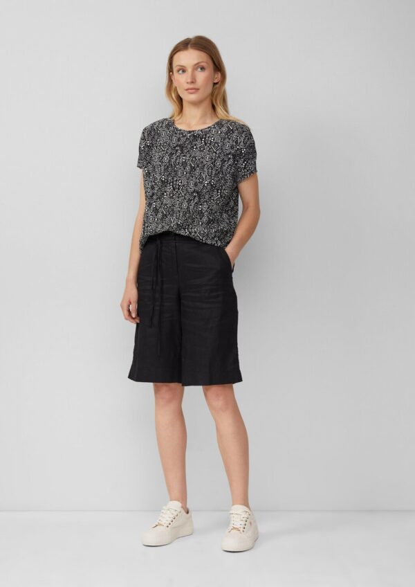 Plissiertes T-Shirt im Relaxed Fit