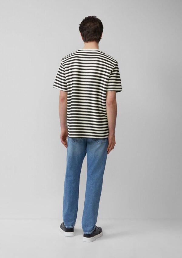 Gestreiftes T-Shirt aus Sweat-Material