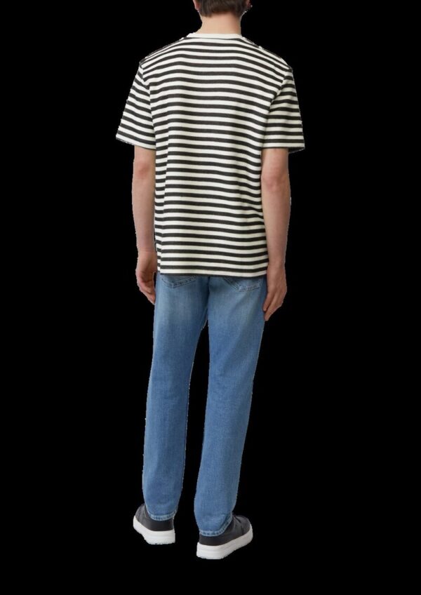 Gestreiftes T-Shirt aus Sweat-Material