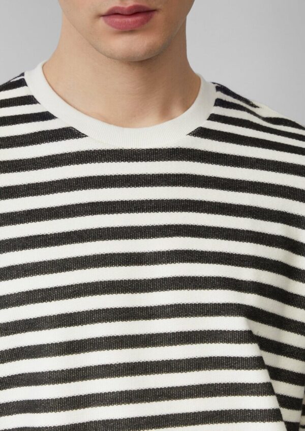 Gestreiftes T-Shirt aus Sweat-Material