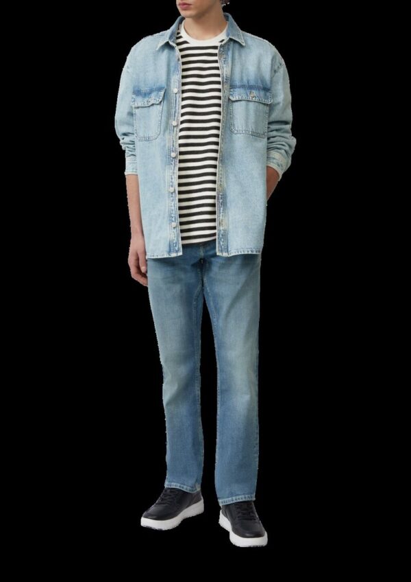 Gestreiftes T-Shirt aus Sweat-Material