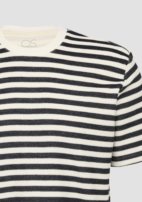 Gestreiftes T-Shirt aus Sweat-Material