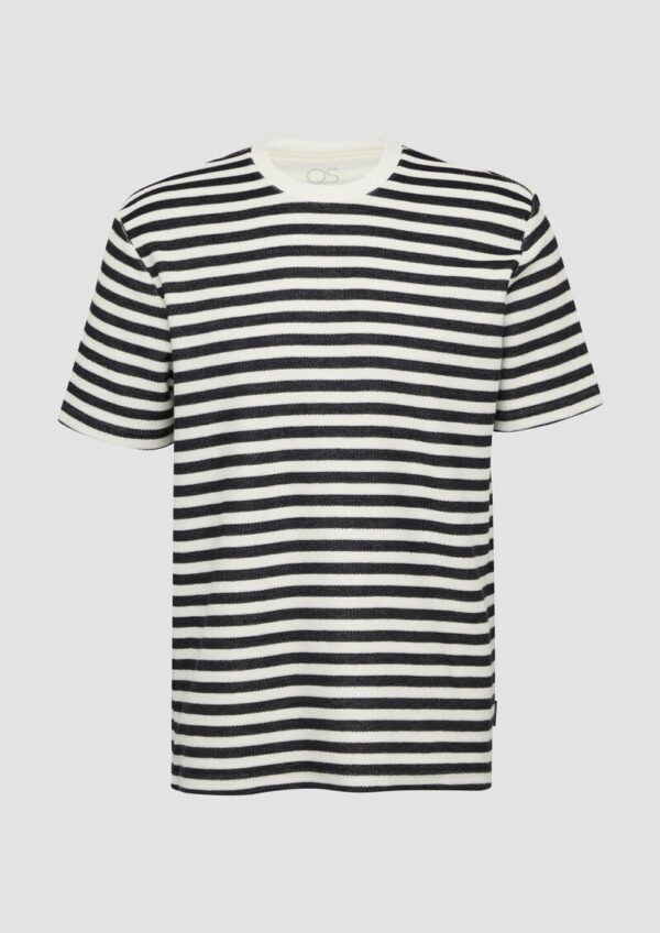 Gestreiftes T-Shirt aus Sweat-Material