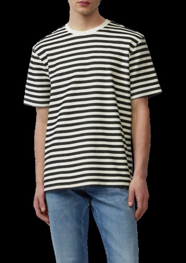 Gestreiftes T-Shirt aus Sweat-Material