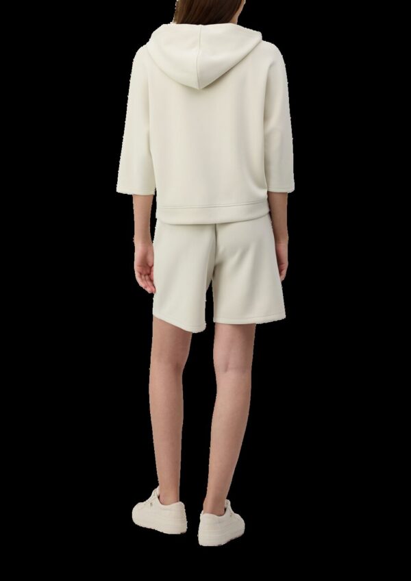 Sweatjacke aus Scuba mit Fledermausärmeln