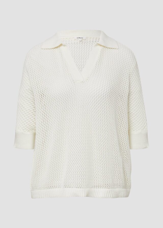Oversized Ajour-Polo