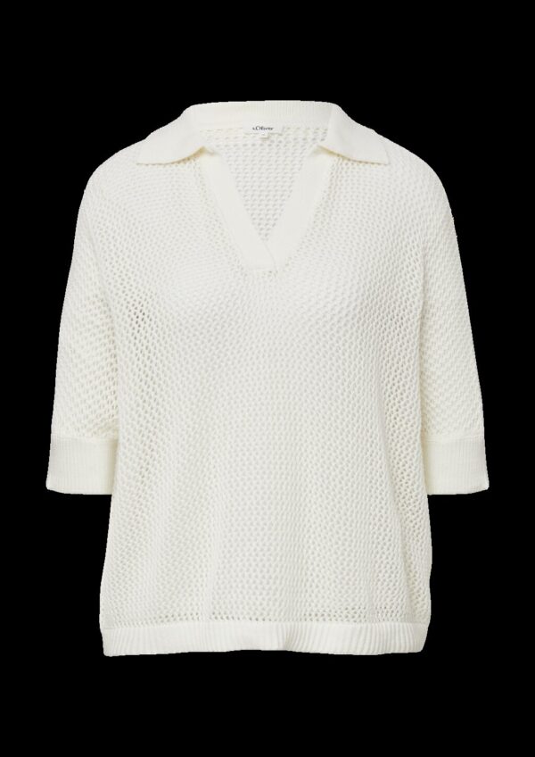 Oversized Ajour-Polo