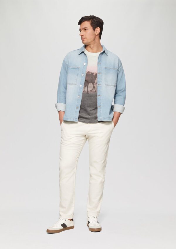 Baumwoll-T-Shirt mit Fotoprint