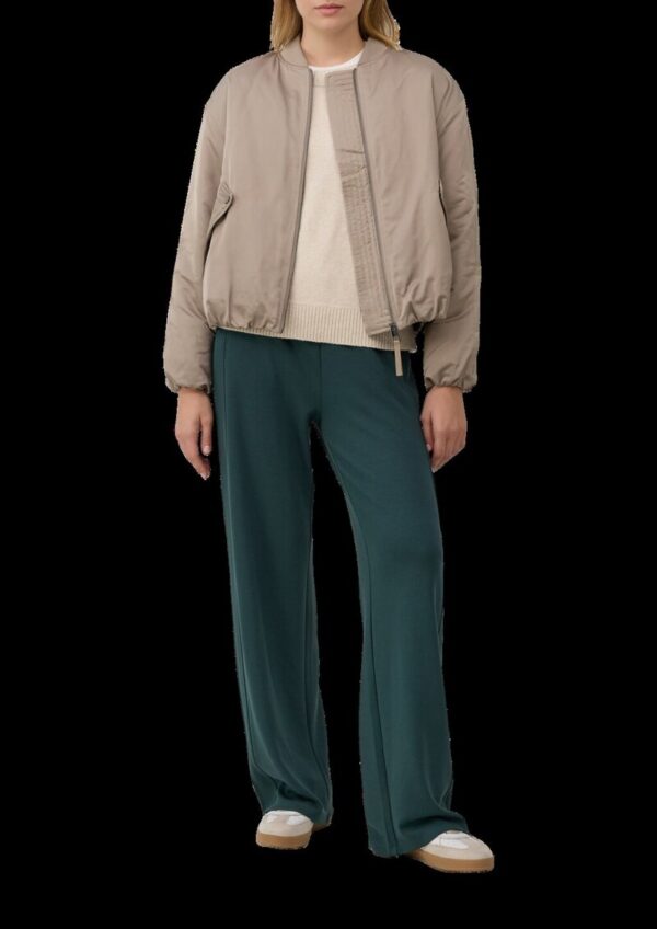 Satinierter Blouson mit gerafftem Saum