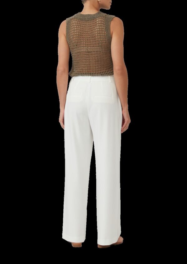 Hose mit Extra Wide Leg und Crêpe-Struktur