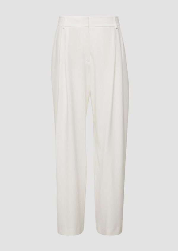 Hose mit Extra Wide Leg und Crêpe-Struktur